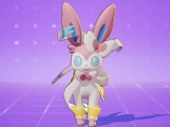 「Pokémon UNITE」のニンフィアは，序盤から積極的に戦えるアタック型ポケモン
