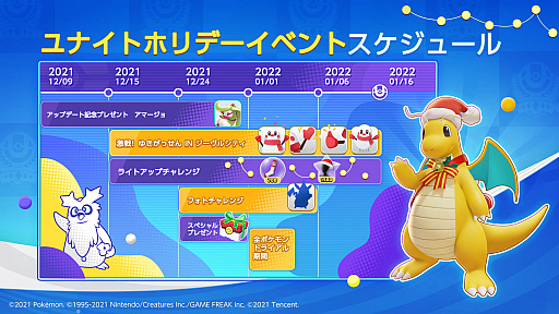 画像ギャラリー No.002のサムネイル画像 / 「Pokémon UNITE」，12月9日より“ユナイトホリデーイベント”を開催。イベントの内容を紹介するトレイラー公開