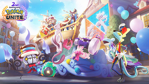 画像ギャラリー No.001のサムネイル画像 / 「Pokémon UNITE」にミュウツー参戦。仲間と協力してクリアに挑む新モード「防衛!パニックパレード」も実装