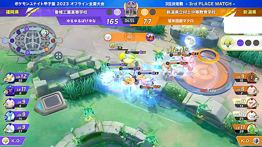 画像ギャラリー No.003のサムネイル画像 / 高校生によるeスポーツ大会「ポケモンユナイト甲子園2023」開催。準決勝・決勝戦の様子をレポート