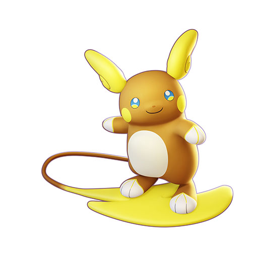 画像ギャラリー No.002のサムネイル画像 / 「Pokémon UNITE」,アローラライチュウを本日実装。「陸サーファー」の異名を持つアタック型ポケモンで,足を止めずに通常攻撃を繰り出せる