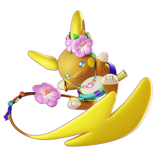 画像ギャラリー No.006のサムネイル画像 / 「Pokémon UNITE」,アローラライチュウを本日実装。「陸サーファー」の異名を持つアタック型ポケモンで,足を止めずに通常攻撃を繰り出せる