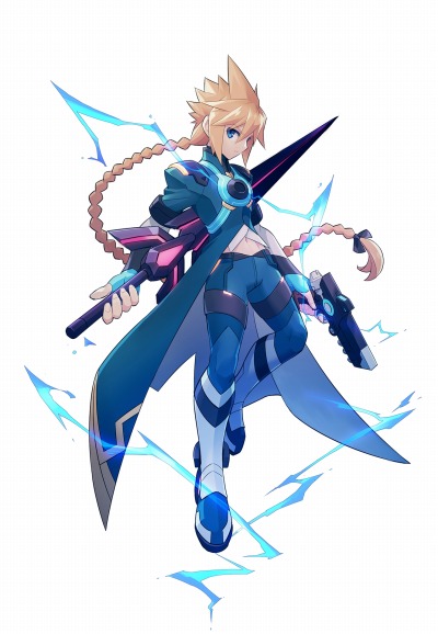 画像ギャラリー No.016のサムネイル画像 / 「蒼き雷霆 ガンヴォルト 鎖環（ギブス）」がSwitch向けに7月28日発売。新ヒロイン“きりん”が登場するシリーズ最新作