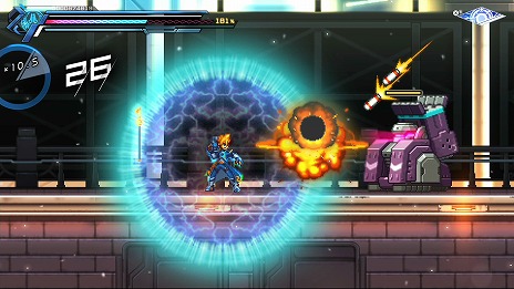 画像ギャラリー No.038のサムネイル画像 / 「蒼き雷霆 ガンヴォルト 鎖環」，主人公を切り替えて戦うシステムやボスの情報を公開。5月28日と6月25日には店頭体験会も開催決定