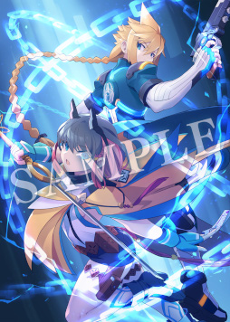 画像ギャラリー No.004のサムネイル画像 / 「蒼き雷霆 ガンヴォルト 鎖環」,パッケージ版予約特典の描き下ろしデザインを公開。7月13日に公式番組を配信