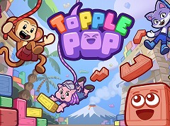 物理パズルパーティーゲーム「TopplePOP」，TGS 2025にプレイアブル出展決定。1990年代の和製パズルゲームにインスパイアされた作品