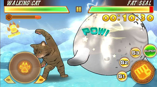 画像ギャラリー No.003のサムネイル画像 / 「ファイトオブアニマルズ-ソロエディション」がスマホ向けに配信開始。超巨大なアザラシと戦う「チャレンジモード」も搭載