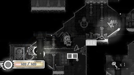 画像ギャラリー No.007のサムネイル画像 / 光と闇がテーマのアクションADV「Nevaeh（ネバエ）」，少女のアクションや，「光る蝶」の活用方法をチェックできる最新PVが公開