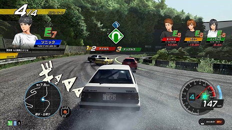 画像ギャラリー No.005のサムネイル画像 / レースゲーム「頭文字D THE ARCADE」が順次稼働開始。漫画の世界でプレイしているような映像表現と，シリーズ初となる店内4台対戦が楽しめる