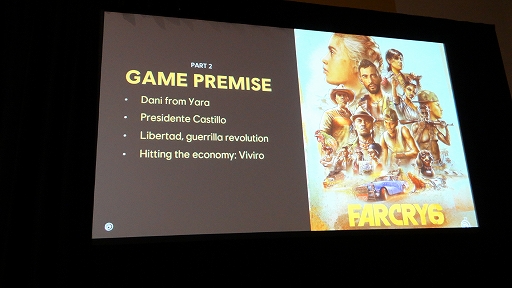 画像ギャラリー No.003のサムネイル画像 / ［GDC 2023］「ファークライ6」はどのように革命を描いたのか。AAAタイトルにおけるナラティブ・デザインを解き明かす講演をレポート