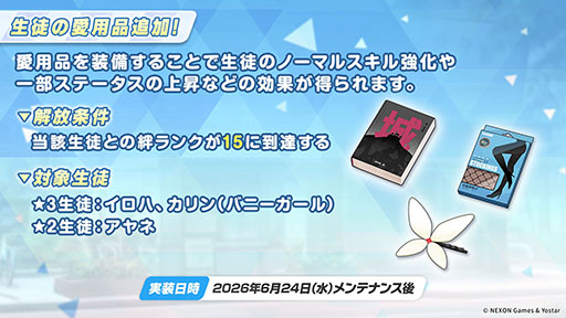 画像ギャラリー No.021のサムネイル画像 / 「ブルーアーカイブ」に水着姿のキサキ,シュンが6月24日に登場。新イベント「嵐過天晴」の詳細も明らかに
