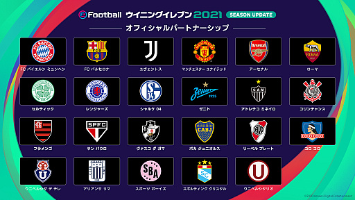 画像ギャラリー No.004のサムネイル画像 / 「ウイニングイレブン 2021」にASローマのスタジアムや所属選手が収録。KONAMI，独占パートナーシップ契約を締結