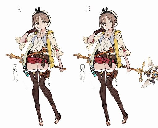 画像ギャラリー No.038のサムネイル画像 / ライザの成長した姿を描くのは，針に糸を通すような仕事。「ライザのアトリエ２」キャラクターデザインをイラストレーターのトリダモノ氏に聞く