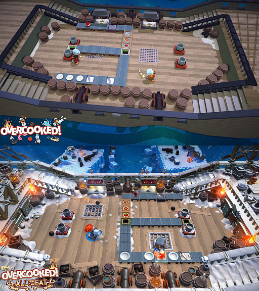 画像ギャラリー No.003のサムネイル画像 / 料理アクション「OVERCOOKED! 王国のフルコース」，PS5向けパッケージ版が2020年ホリデーシーズンに発売。シリーズ2作とすべてのDLCを収録