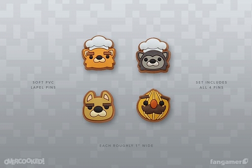 画像ギャラリー No.005のサムネイル画像 / 「Overcooked!」のTシャツとピンバッジセットが発売中