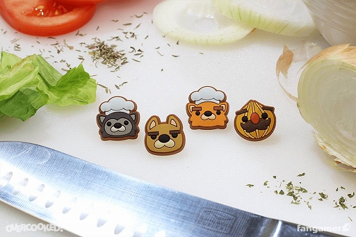 画像ギャラリー No.006のサムネイル画像 / 「Overcooked!」のTシャツとピンバッジセットが発売中