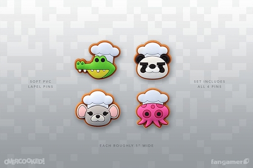 画像ギャラリー No.008のサムネイル画像 / 「Overcooked!」のTシャツとピンバッジセットが発売中