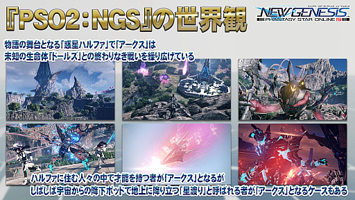 画像ギャラリー No.006のサムネイル画像 / 「PSO2 ニュージェネシス」公式番組で気になる世界設定が明らかに。武器を融合するマルチウェポンや新たな拠点“セントラルシティ”も