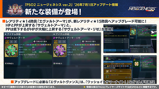 画像ギャラリー No.007のサムネイル画像 / 「NGS ver.2」公式番組まとめ。オフラインイベント“アークスサマーパーティー2026”が8月22日に開催。2026年後半以降のロードマップ公開も