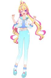 画像ギャラリー No.040のサムネイル画像 / 12月10日稼働の「データカードダス アイカツプラネット!」を紹介。前作からガラリと仕様が変わり,ライバルとのバトルが楽しめるゲームに