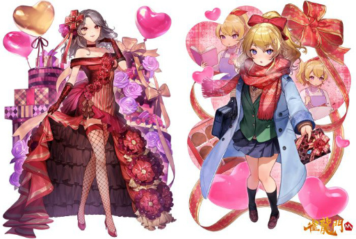 画像ギャラリー No.004のサムネイル画像 / 「雀龍門M」で限定衣装をまとった一条 凪らが獲得可能なバレンタインイベントが開催