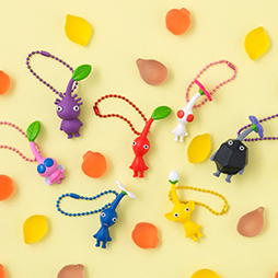 画像ギャラリー No.002のサムネイル画像 / 「ピクミン マスコット&フルーツグミ」が本日発売。赤,黄,青,岩,紫,白,羽ピクミンの7種がラインナップ