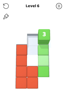 画像ギャラリー No.004のサムネイル画像 / ブロックを敷き詰めよう。スマホ向けパズルゲーム「Stack Blocks 3D」を紹介する「(ほぼ)日刊スマホゲーム通信」第2371回