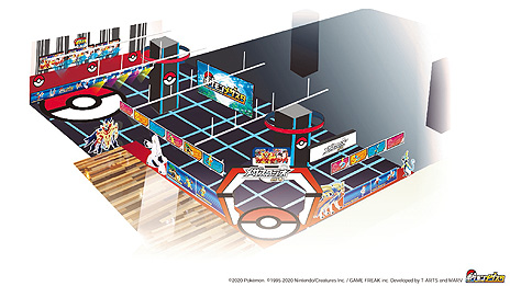 画像ギャラリー No.004のサムネイル画像 / 「ポケモンメザスタ」のオフィシャルゲームフィールド「メザスタジオ川崎」がnamcoラゾーナ川崎店に9月17日オープン