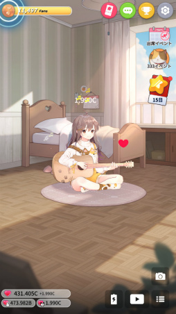 画像ギャラリー No.008のサムネイル画像 / 配信はじめました。スマホ向け放置ゲーム「ギター少女」を紹介する「(ほぼ)日刊スマホゲーム通信」第2486回
