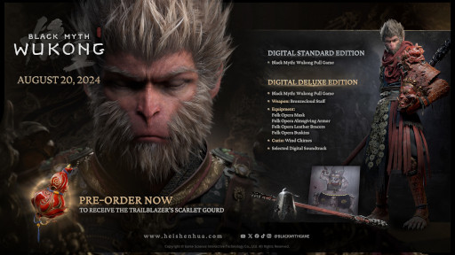 画像ギャラリー No.006のサムネイル画像 / 「Black Myth: Wukong(黒神話:悟空)」,PC/PS5版の予約購入受付がスタート。プレイヤーキャラクター「天命人」の紹介映像も公開