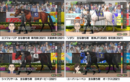 画像ギャラリー No.002のサムネイル画像 / Switch版「ダービースタリオン」,12月17日に大型アップデート配信。エフフォーリアやソダシ,新モード“VSレジェンド”が実装に