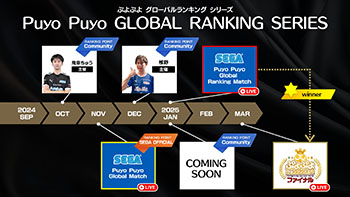 画像ギャラリー No.002のサムネイル画像 / セガ公式大会「Puyo Puyo Global Match」，11月30日に開催。エントリーを受付中