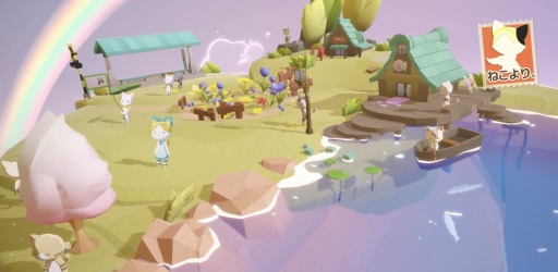 画像ギャラリー No.001のサムネイル画像 / 空の島の猫達を観察するカジュアルゲーム「ねこより」が配信開始