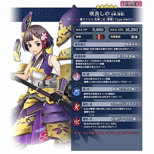 画像ギャラリー No.003のサムネイル画像 / 「サクラ革命」,咲良しのの新たな霊子ドレスが登場。誕生日記念キャンペーンも