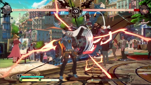 画像ギャラリー No.007のサムネイル画像 / 「GUILTY GEAR -STRIVE-」,ハッピーケイオスのプレイフィールをお届け。銃を使った強力なラッシュが特徴のテクニカルファイター