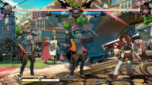画像ギャラリー No.012のサムネイル画像 / 「GUILTY GEAR -STRIVE-」,ハッピーケイオスのプレイフィールをお届け。銃を使った強力なラッシュが特徴のテクニカルファイター