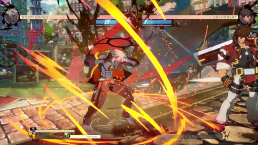 画像ギャラリー No.015のサムネイル画像 / 「GUILTY GEAR -STRIVE-」,ハッピーケイオスのプレイフィールをお届け。銃を使った強力なラッシュが特徴のテクニカルファイター