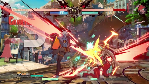 画像ギャラリー No.017のサムネイル画像 / 「GUILTY GEAR -STRIVE-」,ハッピーケイオスのプレイフィールをお届け。銃を使った強力なラッシュが特徴のテクニカルファイター