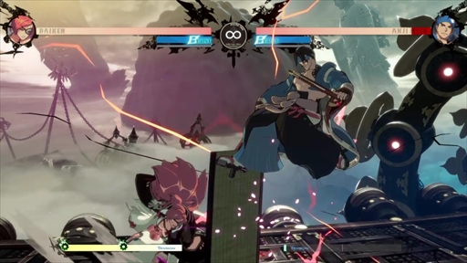 画像ギャラリー No.004のサムネイル画像 / 「GUILTY GEAR -STRIVE-」,梅喧のプレイフィールを紹介。守りのバトルスタイルはそのままに,新たな武器となる“連結”を獲得