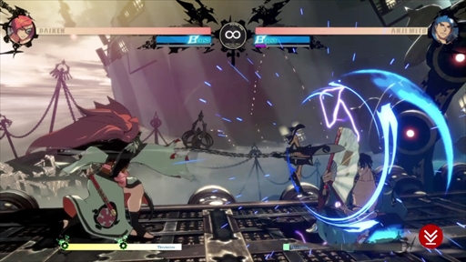 画像ギャラリー No.015のサムネイル画像 / 「GUILTY GEAR -STRIVE-」,梅喧のプレイフィールを紹介。守りのバトルスタイルはそのままに,新たな武器となる“連結”を獲得