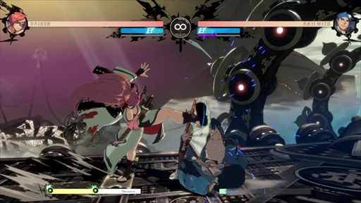 画像ギャラリー No.016のサムネイル画像 / 「GUILTY GEAR -STRIVE-」,梅喧のプレイフィールを紹介。守りのバトルスタイルはそのままに,新たな武器となる“連結”を獲得