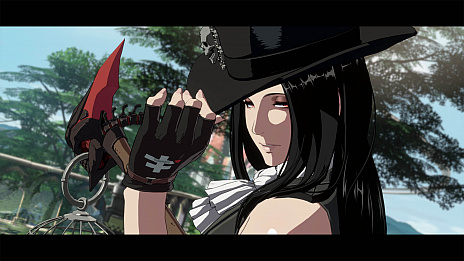 画像ギャラリー No.002のサムネイル画像 / 「GUILTY GEAR ‐STRIVE‐」，新規プレイアブルキャラクター“テスタメント”参戦。鎌によるリーチの長い攻撃と使い魔による遠距離攻撃が得意技