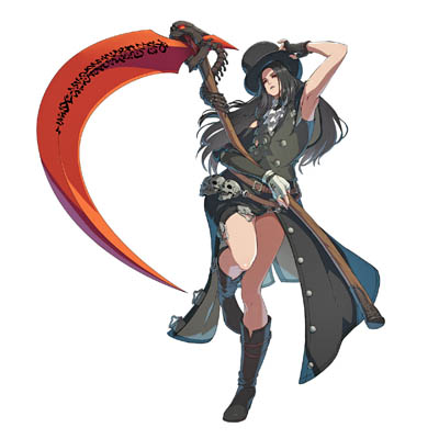 画像ギャラリー No.004のサムネイル画像 / 「GUILTY GEAR ‐STRIVE‐」，新規プレイアブルキャラクター“テスタメント”参戦。鎌によるリーチの長い攻撃と使い魔による遠距離攻撃が得意技