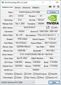 画像ギャラリー No.024のサムネイル画像 / 「GeForce RTX 3080 Founders Edition」レビュー。Ampere世代のハイエンドGPUはRTX 2080 Tiをあらゆる面で圧倒する