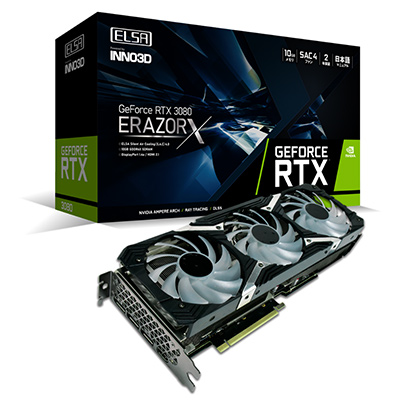 画像ギャラリー No.001のサムネイル画像 / ELSA,INNO3D製のRTX 3080搭載カードを10月中旬に発売