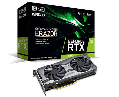 画像ギャラリー No.004のサムネイル画像 / GeForce RTX 3060搭載カード各社から一斉に発売。税込価格は5万円台後半から6万円台半ば