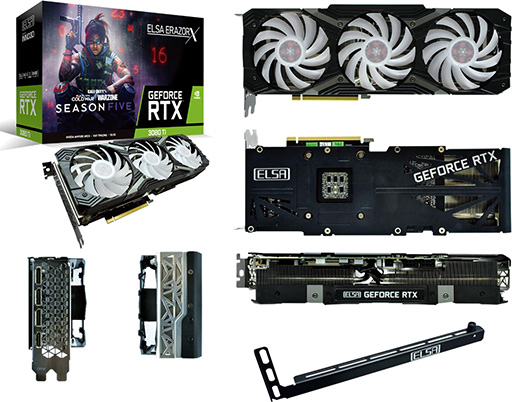 画像ギャラリー No.001のサムネイル画像 / ELSA,独自クーラー搭載のRTX 3080 Ti/3070 Tiカードを発売
