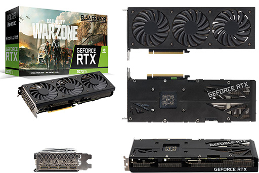 画像ギャラリー No.004のサムネイル画像 / ELSA,独自クーラー搭載のRTX 3080 Ti/3070 Tiカードを発売