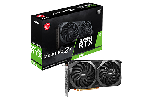 画像ギャラリー No.005のサムネイル画像 / OC仕様のMSI製GeForce RTX 3050搭載カードが発売。価格は約4万円