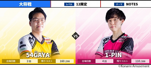 画像ギャラリー No.008のサムネイル画像 / 「BEMANI PRO LEAGUE 2021」第11と第12試合の対戦カードが公開